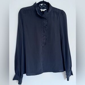 Sézane Chloé Shirt - Black - US 6